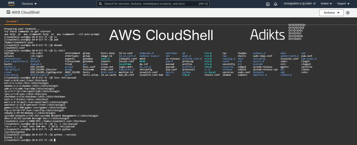 AWS CloudShell